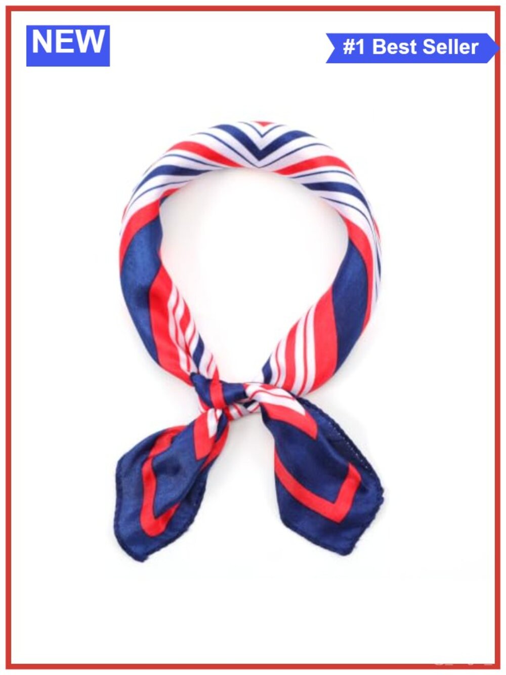 Polyester Square Sailor Scarf Flight Attendant Neck Scarf 18.9in